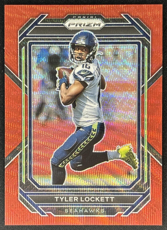 Tyler Lockett 2022 Panini Prizm Red Wave /149 Seahawks front
