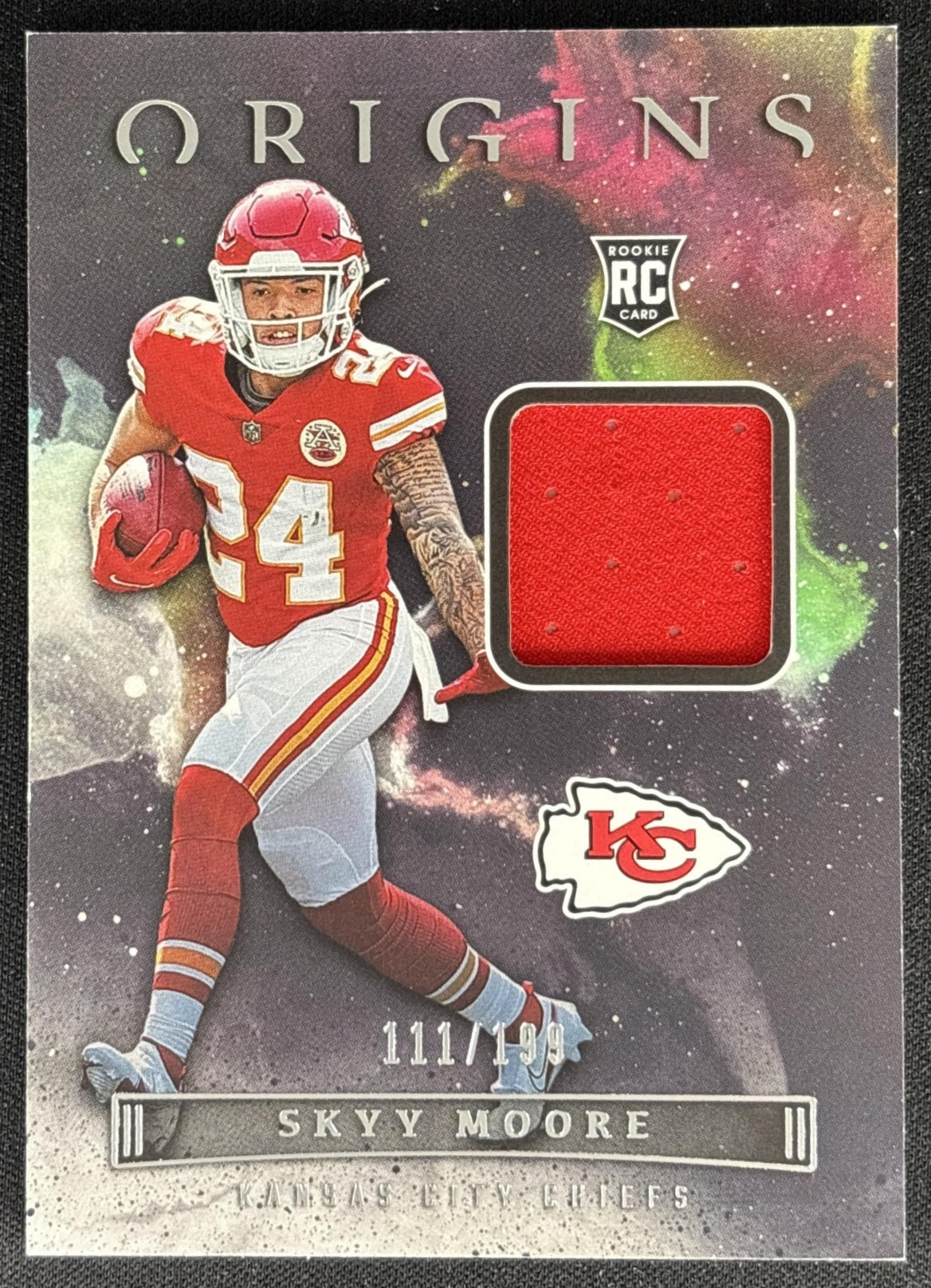 Skyy Moore 2022 Panini Origins Rookie Patches /199 Chiefs