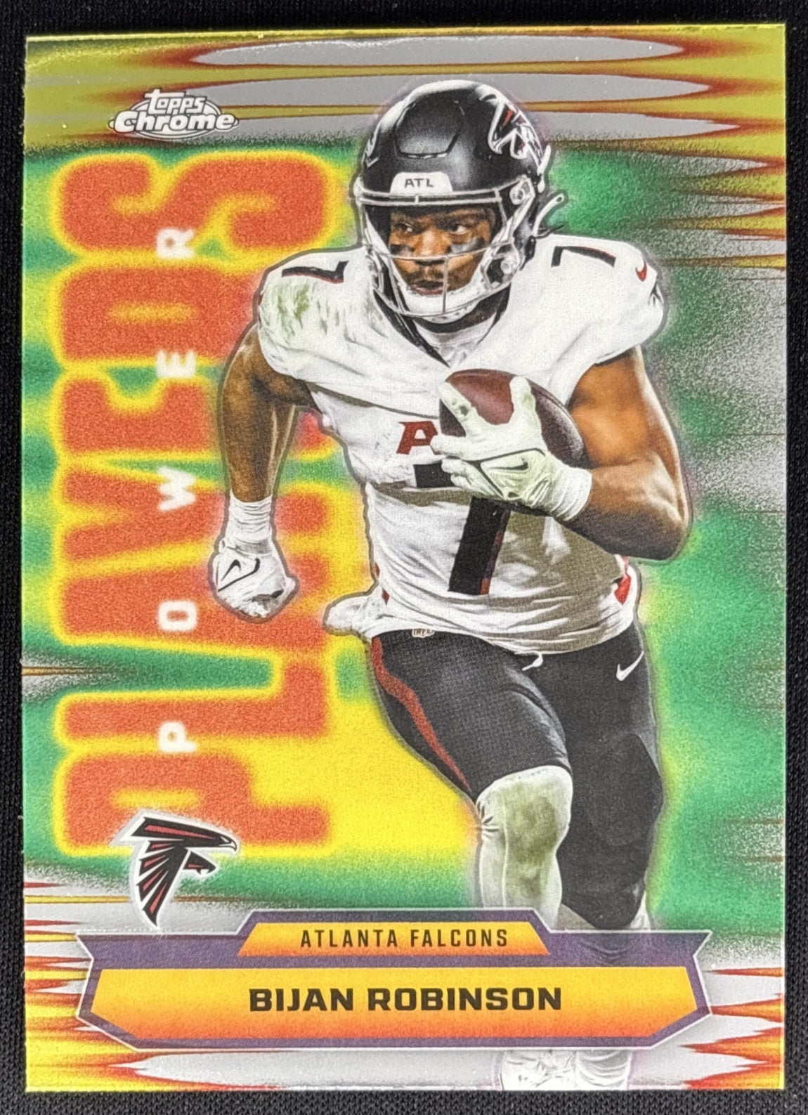 Bijan Robinson 2025 Topps Chrome Power Players Falcons Sports Trading Cards