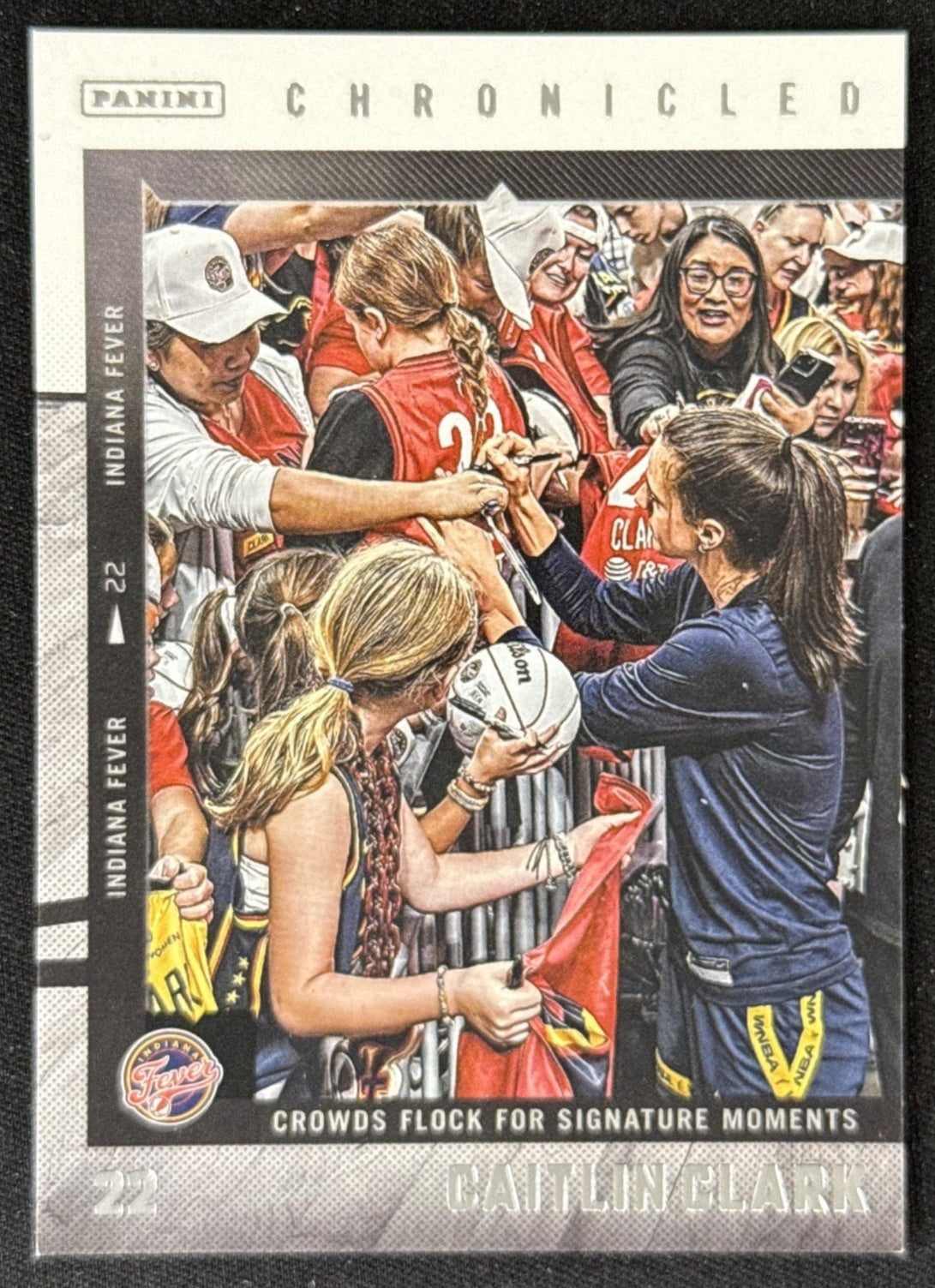 Caitlin Clark 2025 Panini Chronicled Life Style Holo Fever 59 Sports Trading Card
