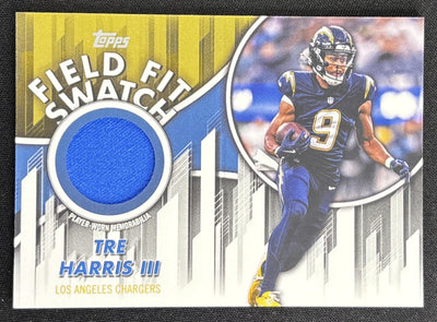 Tre' Harris III 2026 Topps Field Fit Swatch Collection Chargers