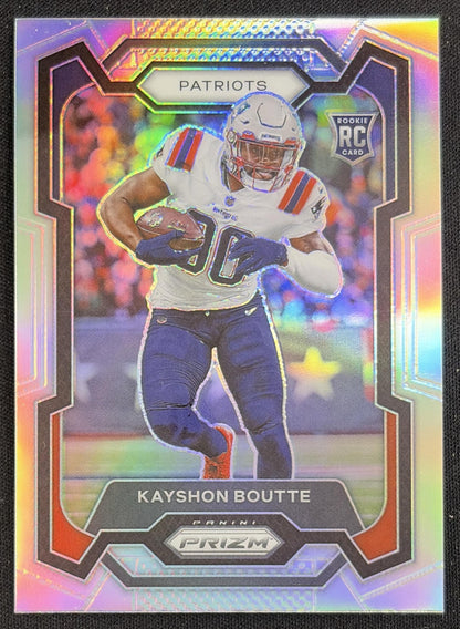 Kayshon Boutte 2023 Panini Prizm Silver Patriots Sports Trading Card