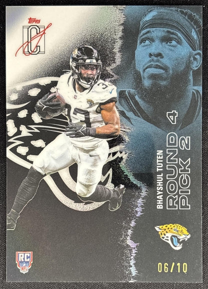 Bhayshul Tuten 2025 Signature Class Chrome Rookie Black Refractor /10 Jaguars Default Title Sports Trading Cards