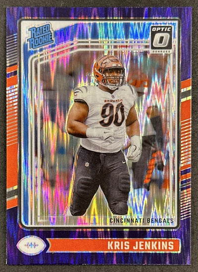 Kris Jenkins 2024 Panini Donruss Optic Purple Shock Bengals Sports Trading Cards
