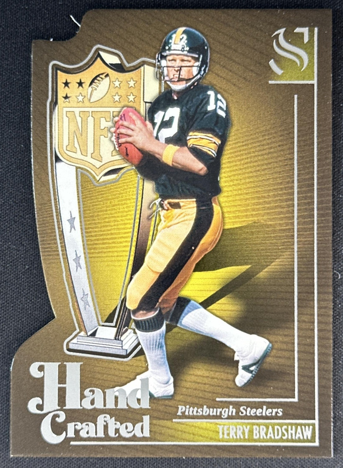 Terry Bradshaw 2025 Panini Silhouette Hand Crafted MVP Steelers