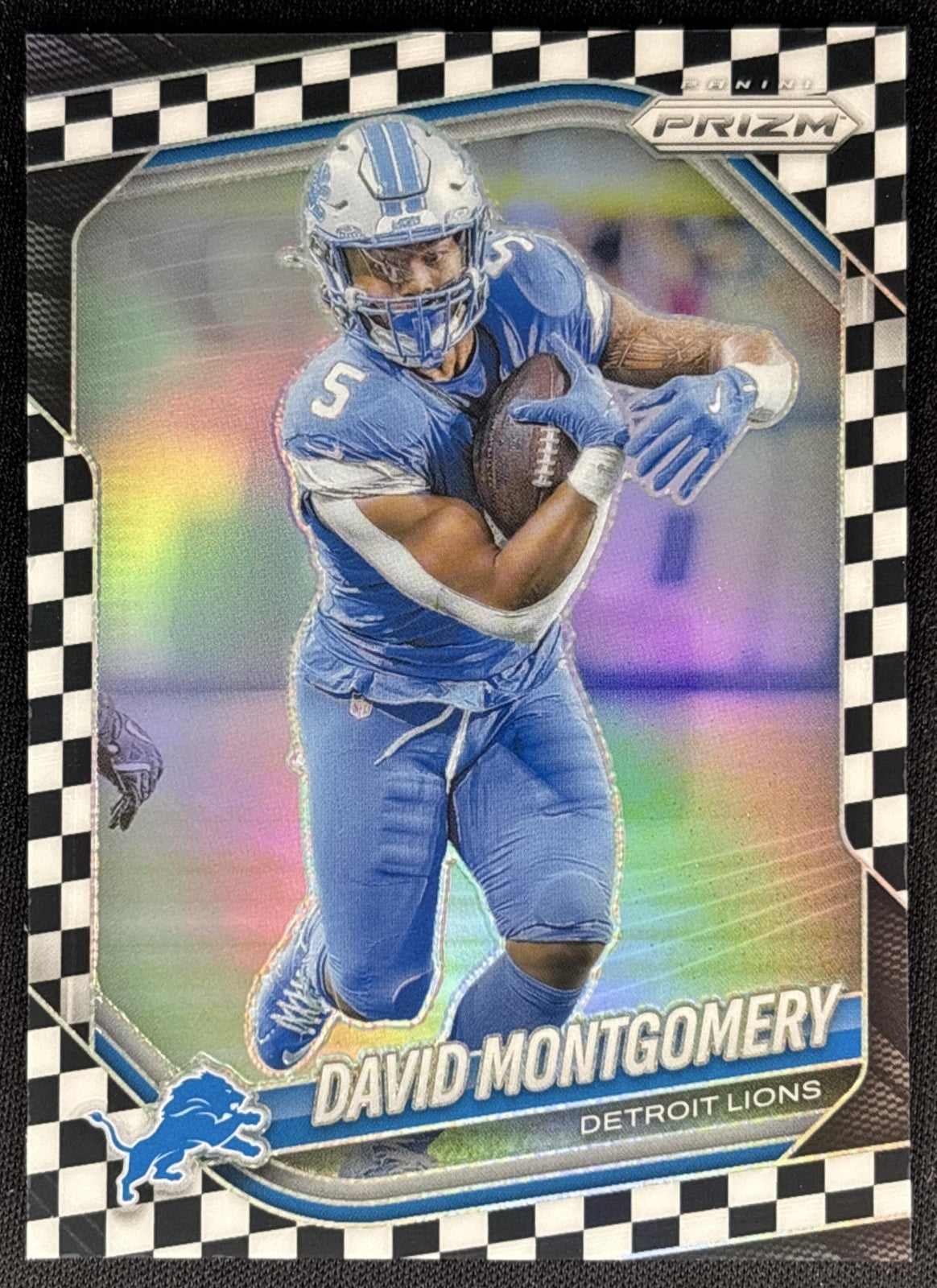 David Montgomery 2020 Panini Prizm Black & White Checker Bears Sports Trading Cards