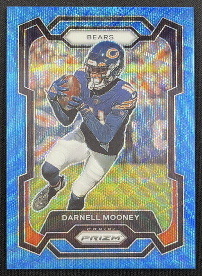 Darnell Mooney 2023 Panini Prizm Blue Wave /199 Bears Sports Trading Card