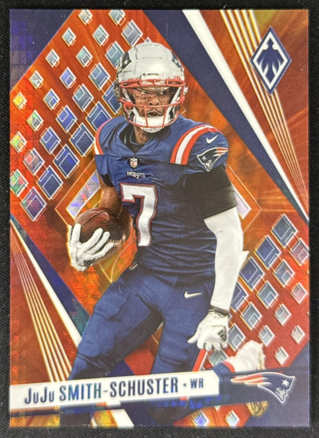 JuJu Smith-Schuster 2023 Panini Phoenix Fire Burst /340 Patriots Sports Trading Card