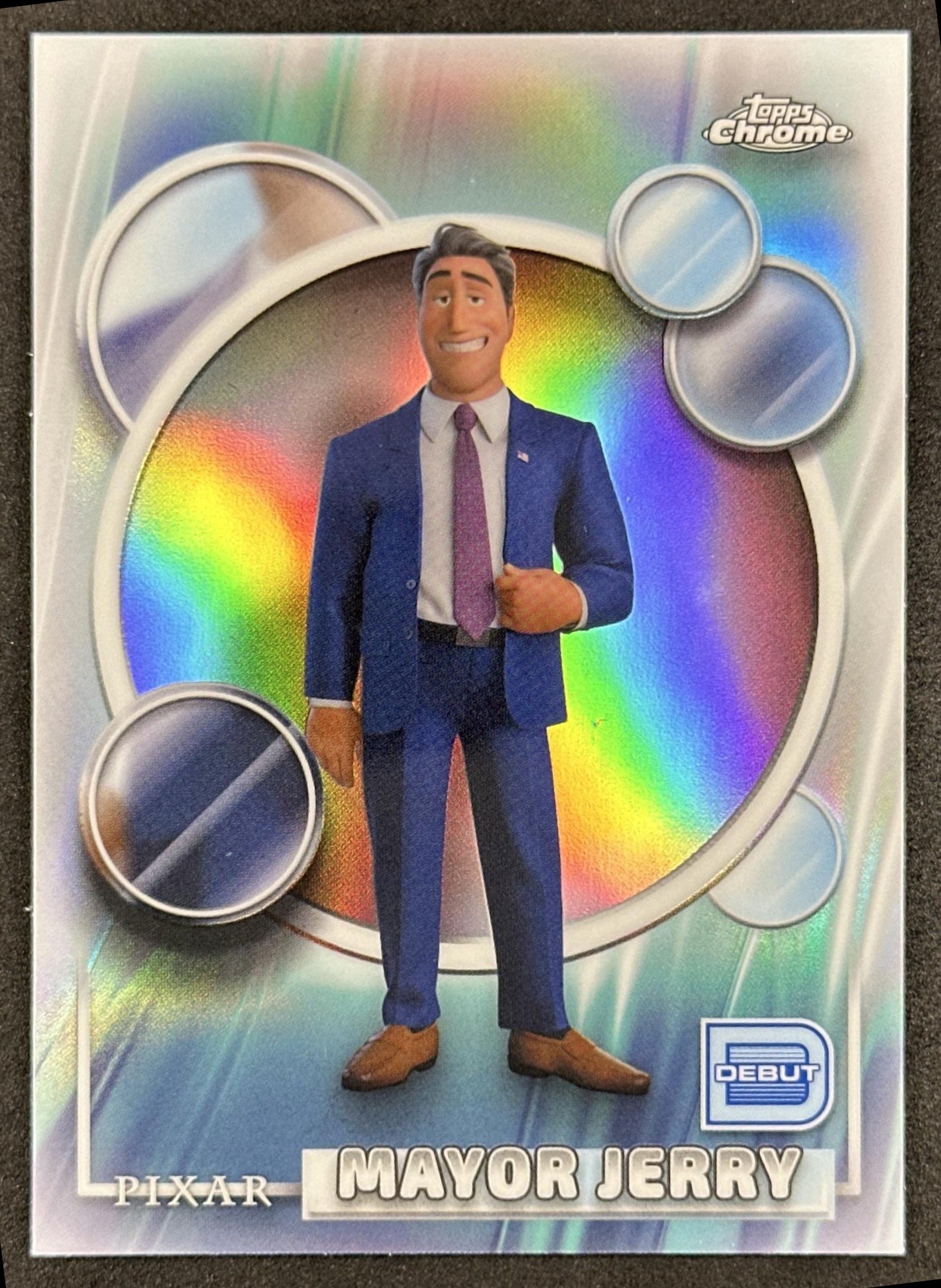 Mayor Jerry 2026 Topps Chrome Disney Refractor Hoppers Front
