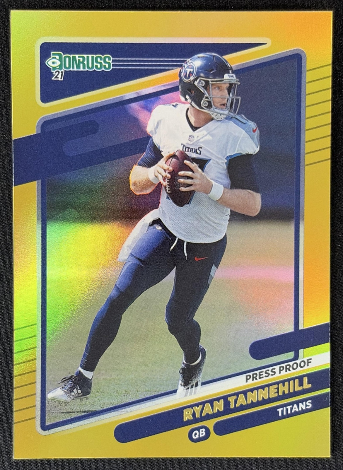 Ryan Tannehill 2021 Panini Donruss Press Proof Premium Titans - Tennessee Titans