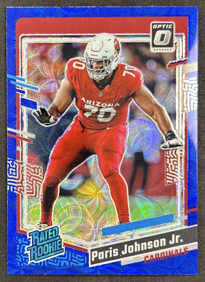 Paris Johnson Jr. 2023 Panini Donruss Optic Blue Scope Prizm Cardinals