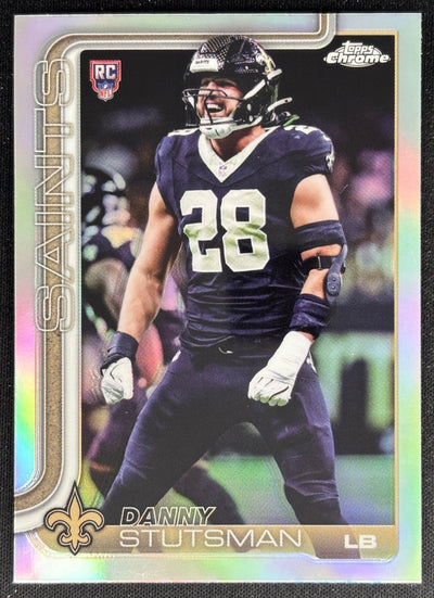Danny Stutsman 2025 Topps Chrome Rookie Refractor Saints Default Title Football