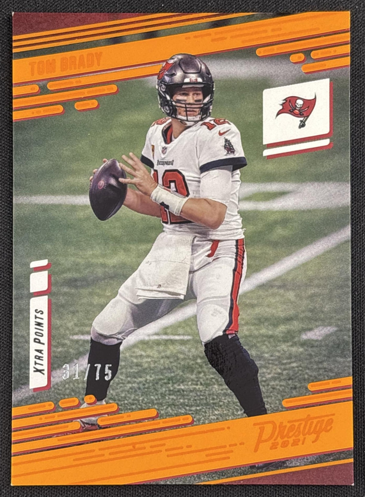 Tom Brady 2021 Panini Prestige Xtra Points Orange /75 Buccaneers