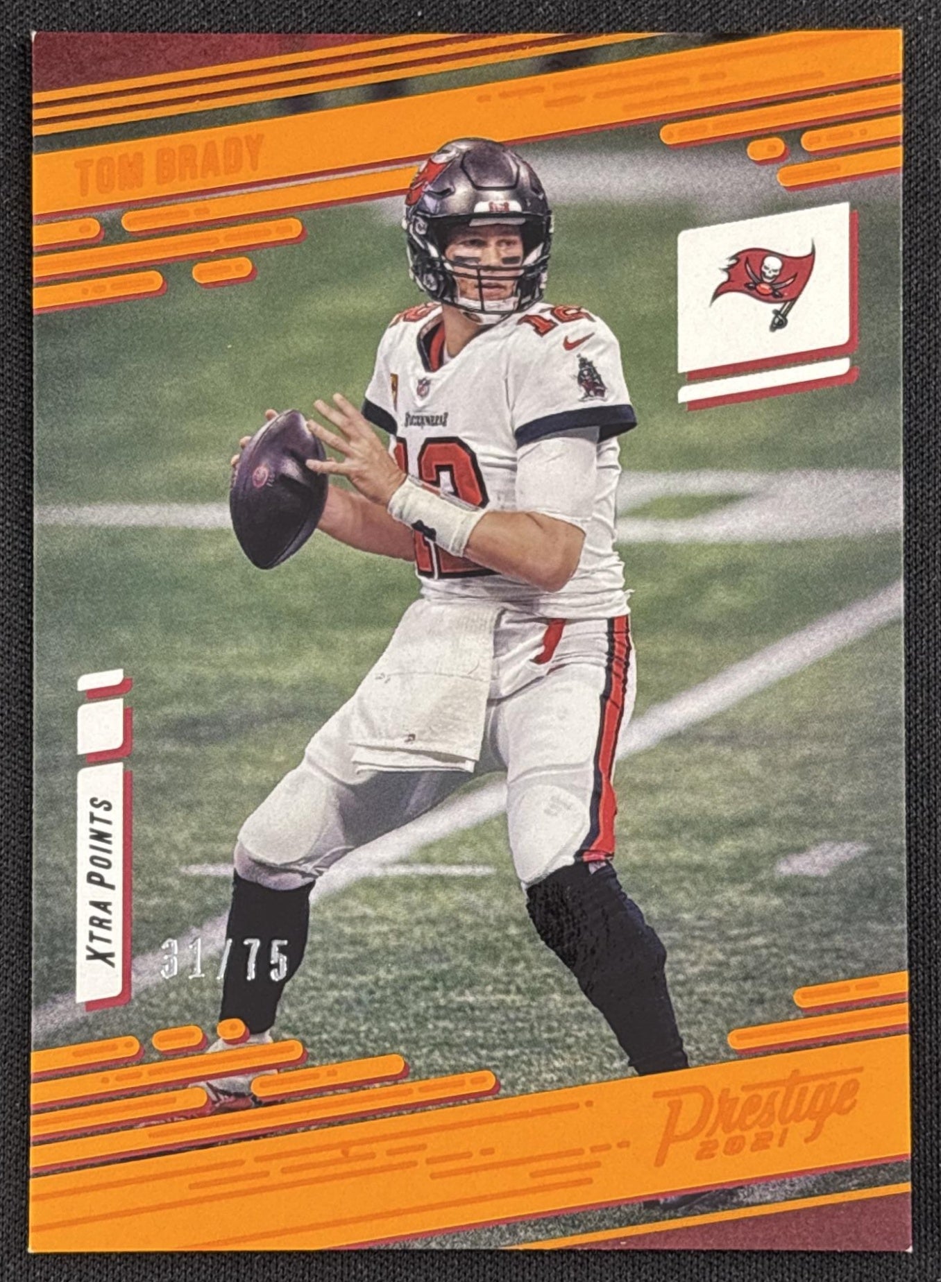 Tom Brady 2021 Panini Prestige Xtra Points Orange /75 Buccaneers