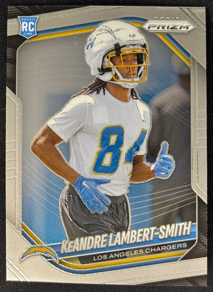 KeAndre Lambert-Smith 2025 Prizm Rookie Chargers Sports Trading Card