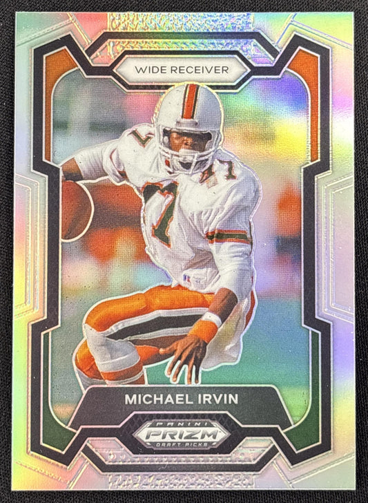 Michael Irvin 2024 Panini Prizm Collegiate Draft Picks Silver Colts