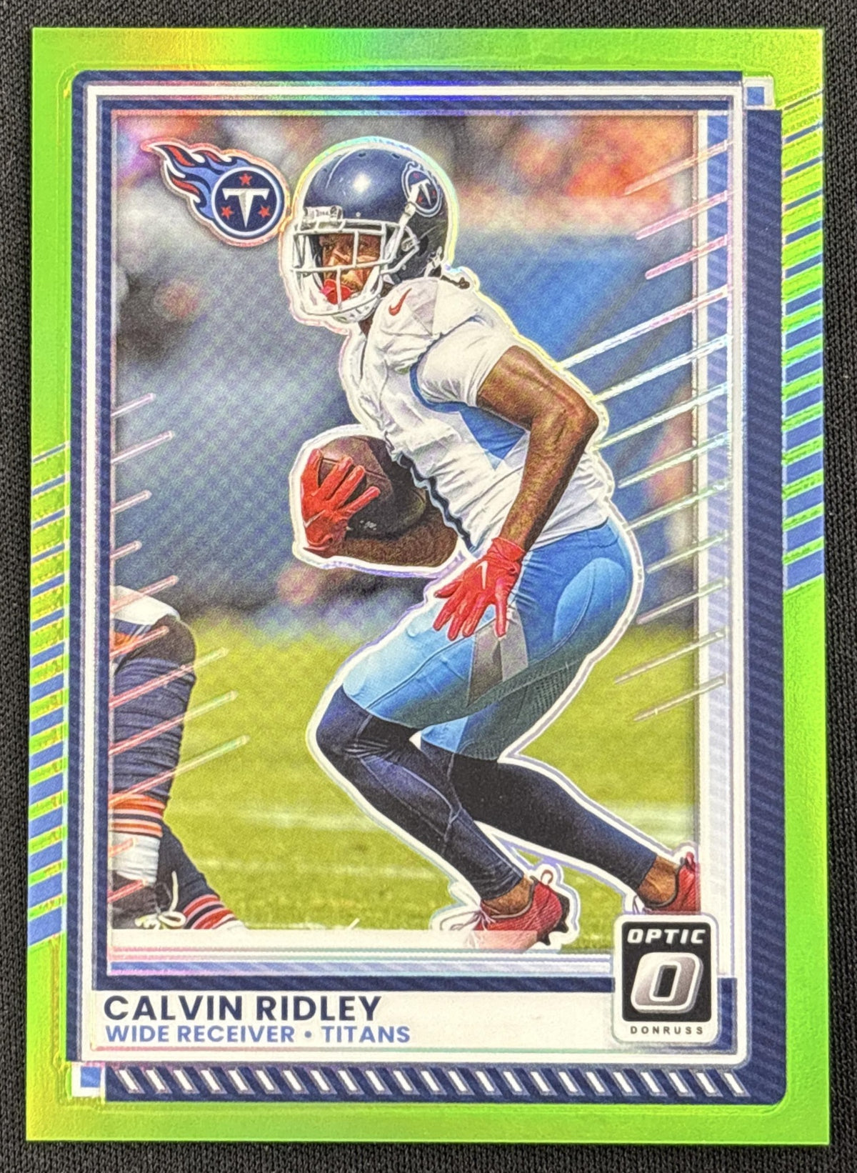 Calvin Ridley 2025 Panini Donruss Optic Neon Green Prizm /199 Titans