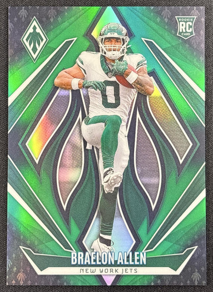 Braelon Allen 2024 Panini Phoenix Green Fade /199 Jets