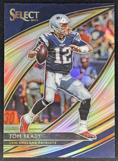 Tom Brady 2019 Panini Select Silver Prizm Patriots Football