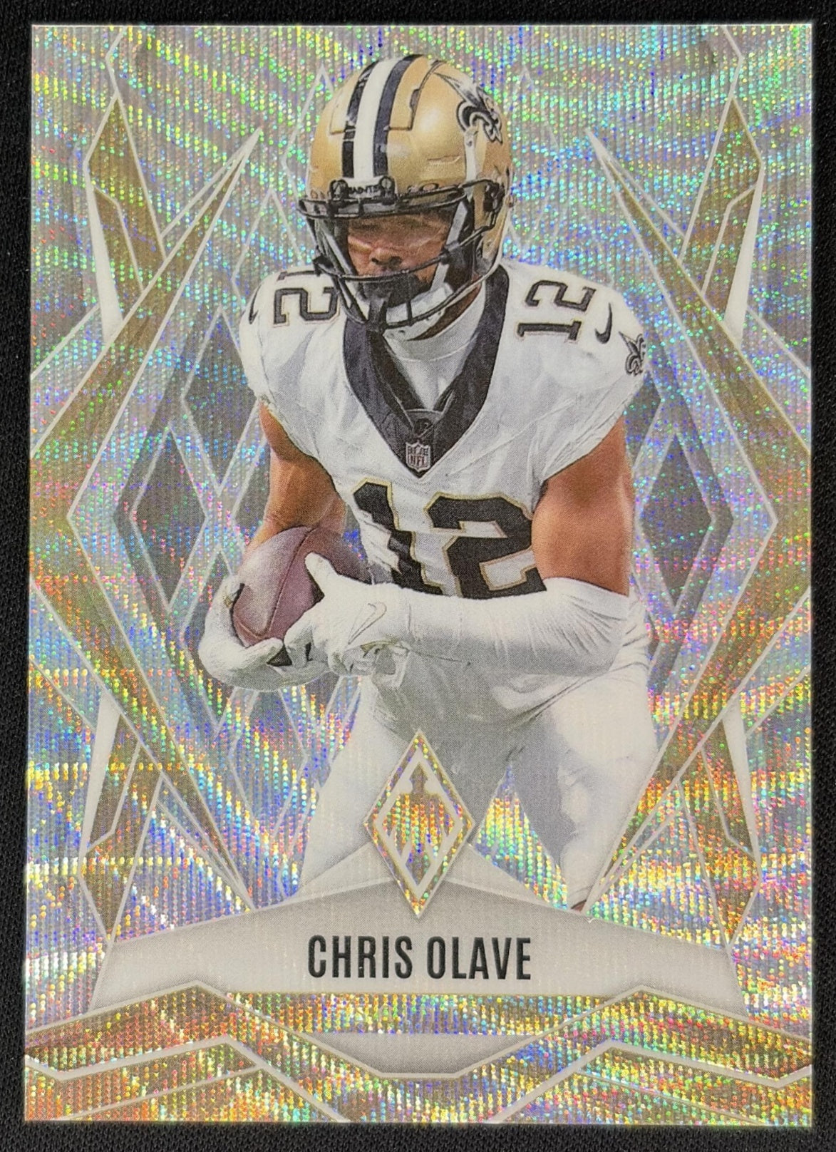 Chris Olave 2025 Panini Phoenix Wave Prizm /199 Saints Sports Trading Cards