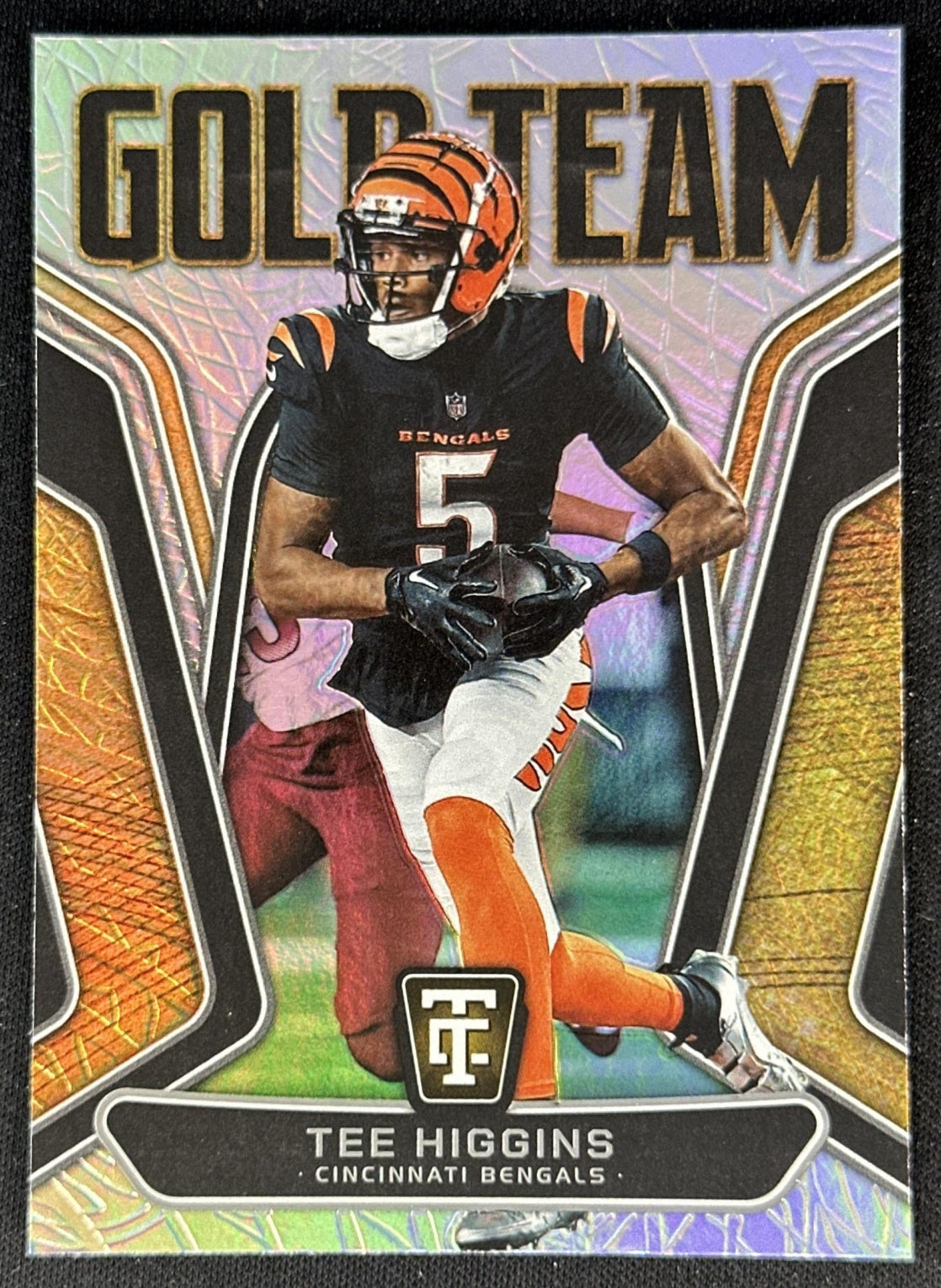 Tee Higgins 2024 Totally Certified Gold Team Bengals front