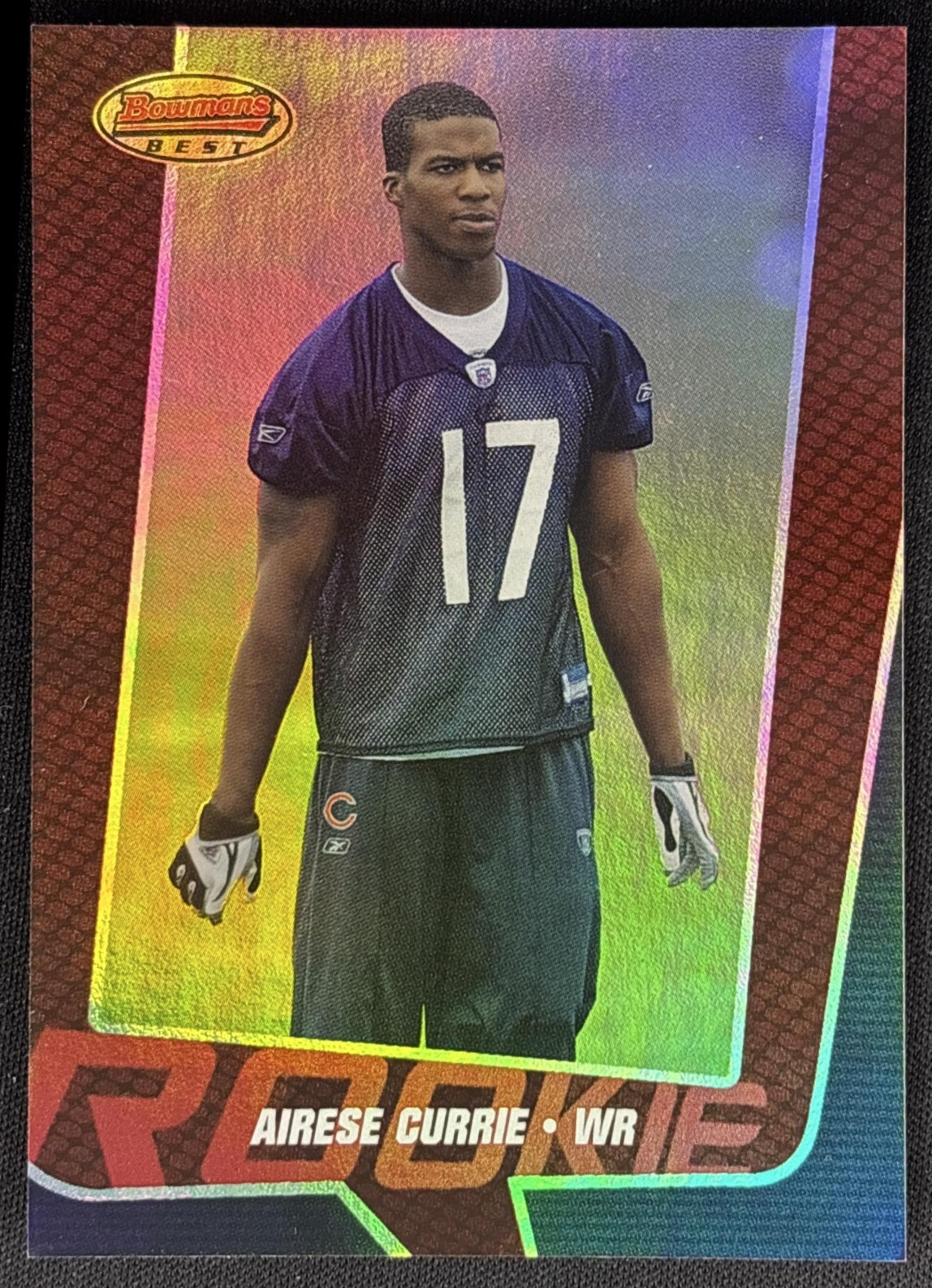 Airese Currie 2005 Bowman's Best Red /499 Bears Sports Trading Cards