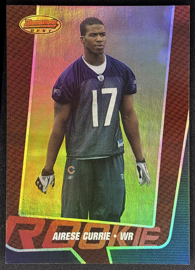Airese Currie 2005 Bowman's Best Red /499 Bears Sports Trading Cards