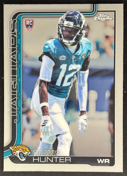 Travis Hunter 2025 Chrome Rookie Jaguars Sports Trading Cards
