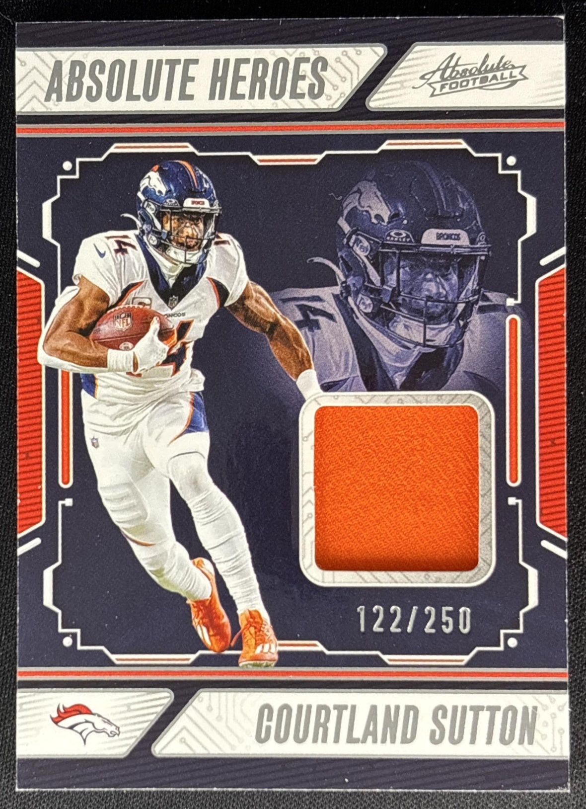 Courtland Sutton 2024 Panini Absolute Heroes Memorabilia /250 Broncos