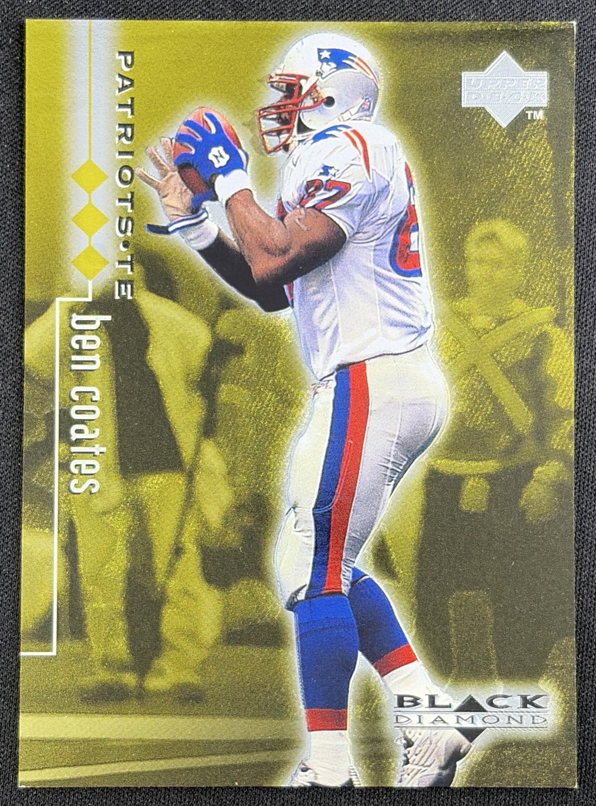 Ben Coates 1998 Upper Deck Black Diamond Rookie Edition Triple /1500 Patriots