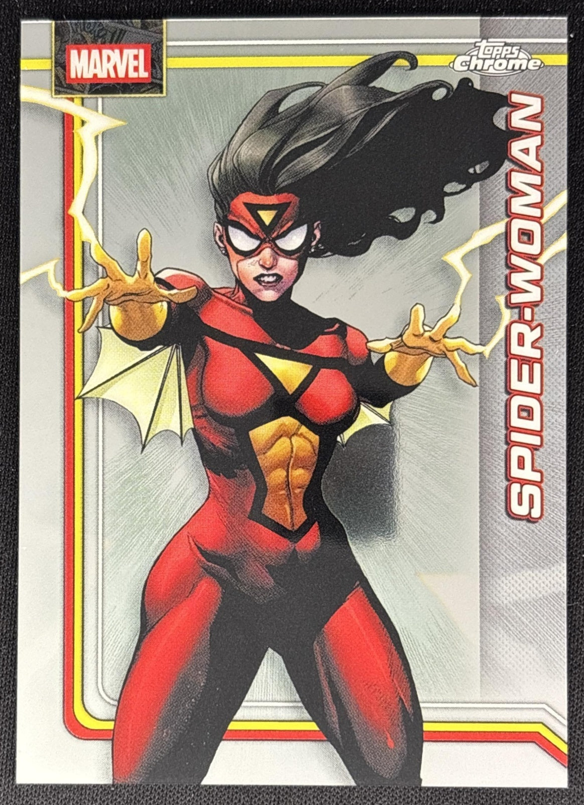 Spider-Woman 2026 Topps Chrome Marvel Comics front