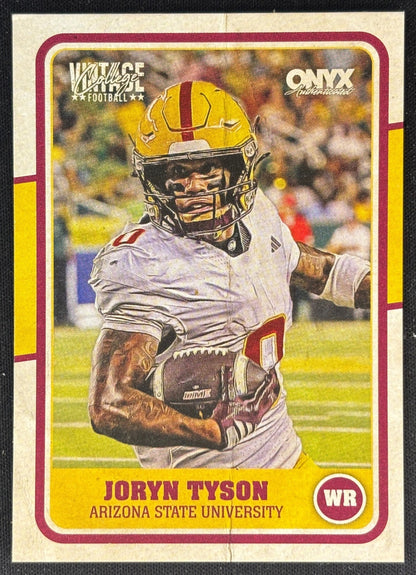 Joryn Tyson 2025 Onyx Vintage Sports Trading Cards