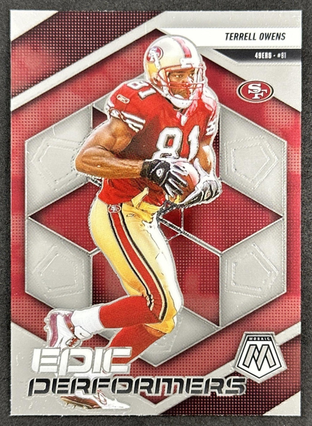 Terrell Owens 2025 Panini Mosaic Epic Performers 49ers Front