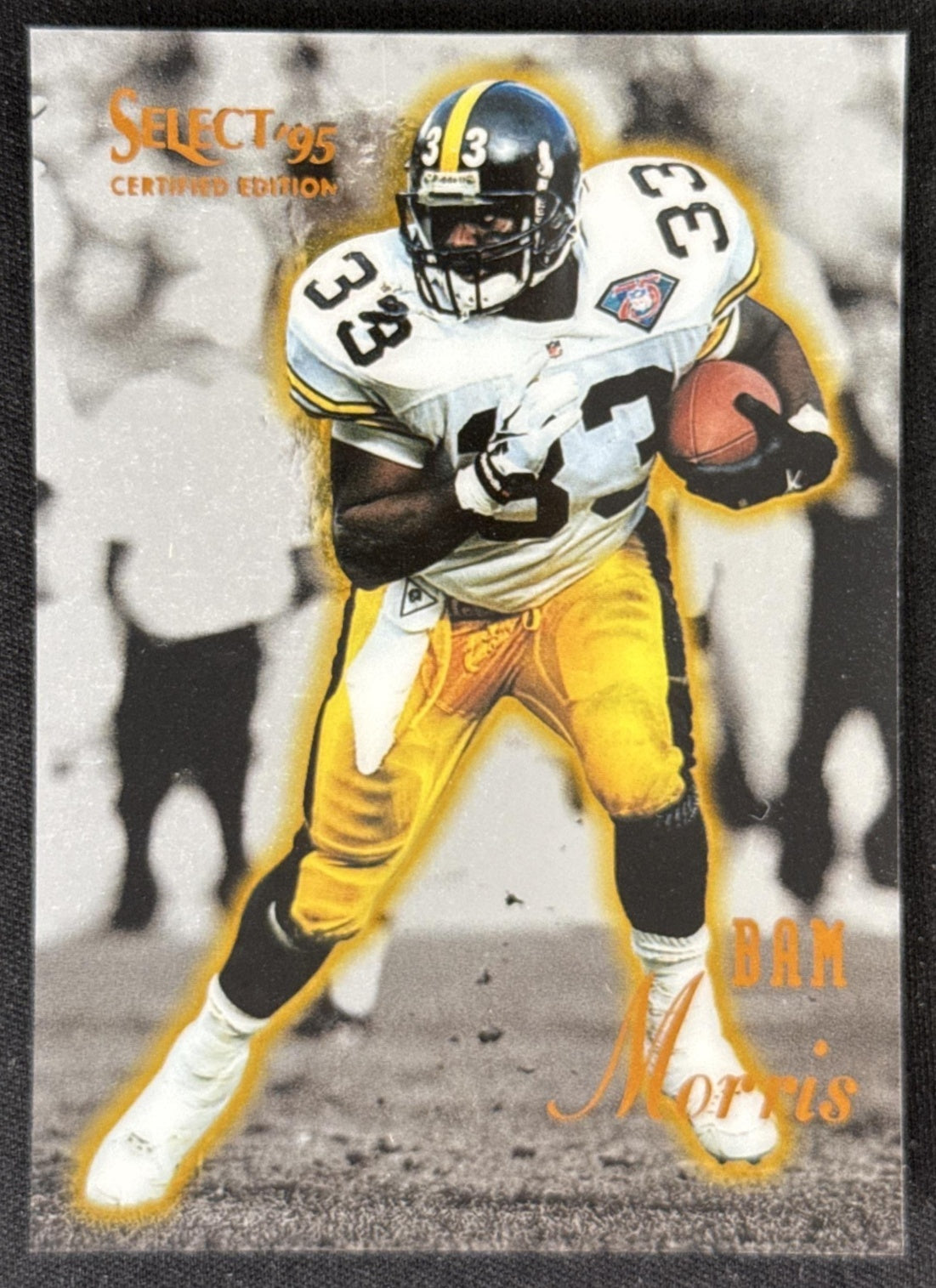 Bam Morris 1995 Pinnacle Select Certified Steelers Sports Trading Card