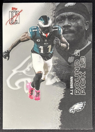 A.J. Brown 2025 Topps Signature Class Chrome Veteran Eagles Sports Trading Cards