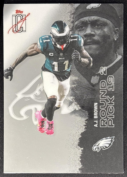 A.J. Brown 2025 Topps Signature Class Chrome Veteran Eagles Sports Trading Cards