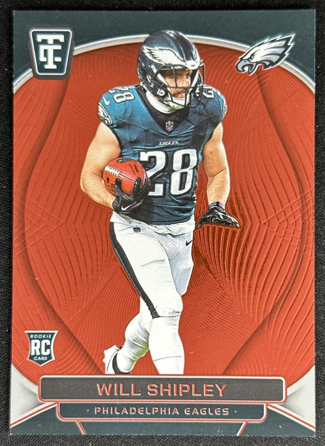 Will Shipley 2024 Panini Totally Certified Rookies Mirror Red /249 Eagles