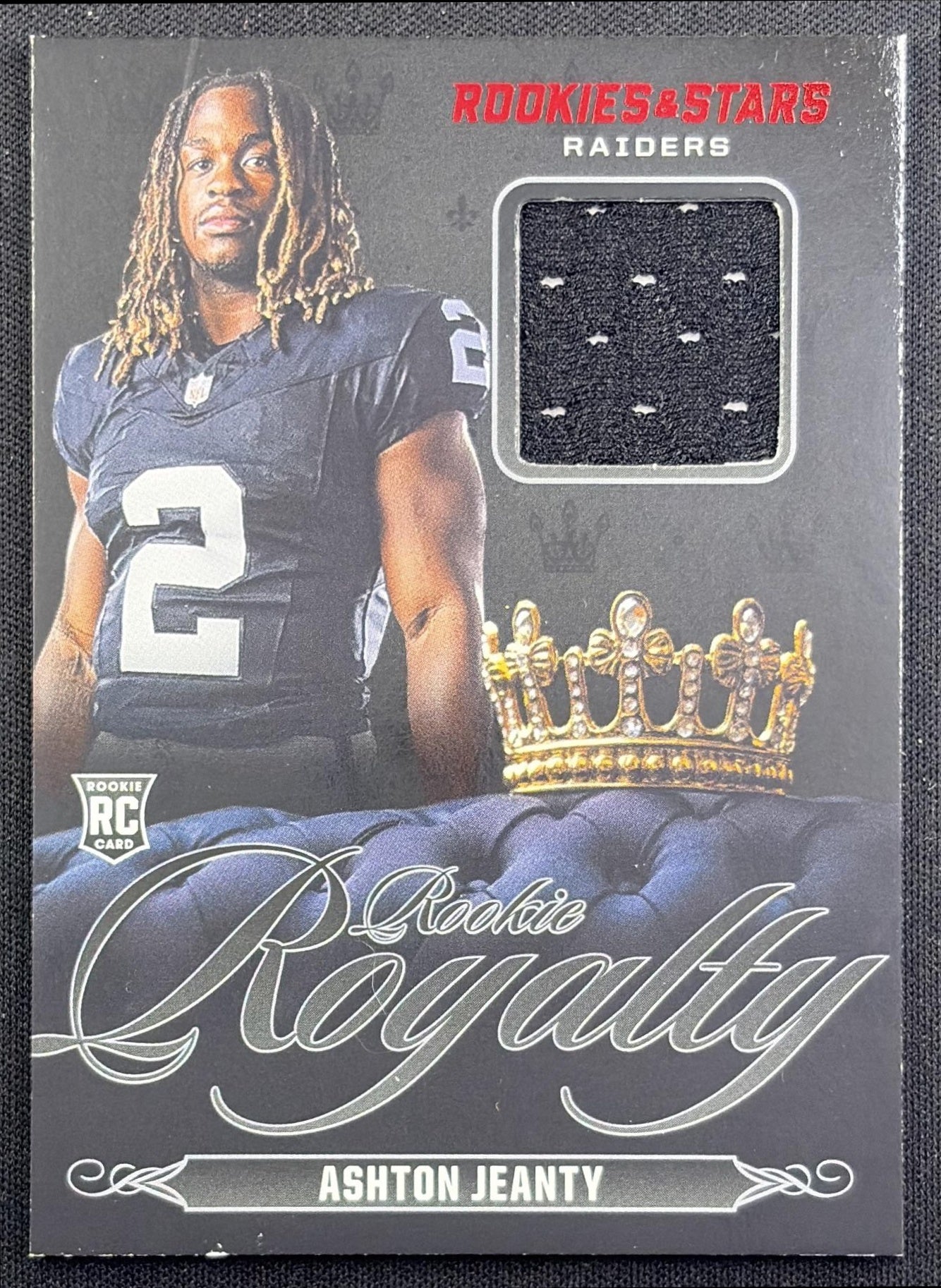 Ashton Jeanty 2025 Panini Rookies & Stars Rookie Royalty Raiders Las Vegas Raiders