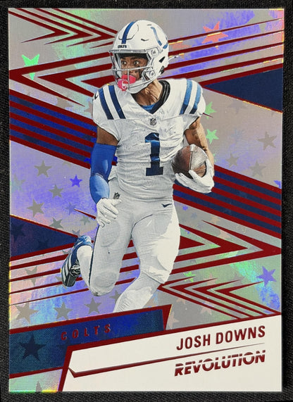 Josh Downs 2025 Panini Revolution Red Astro Colts