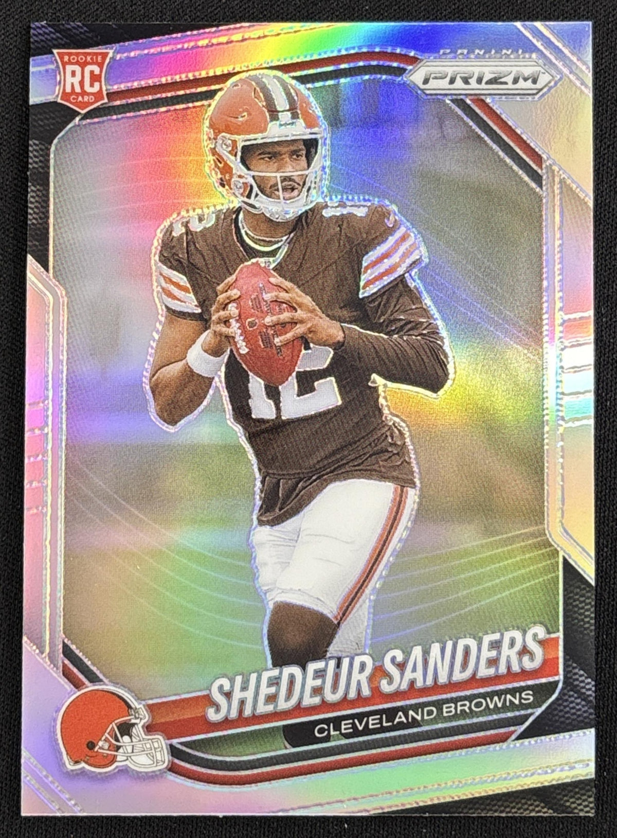 Shedeur Sanders 2025 Panini Prizm Silver Browns