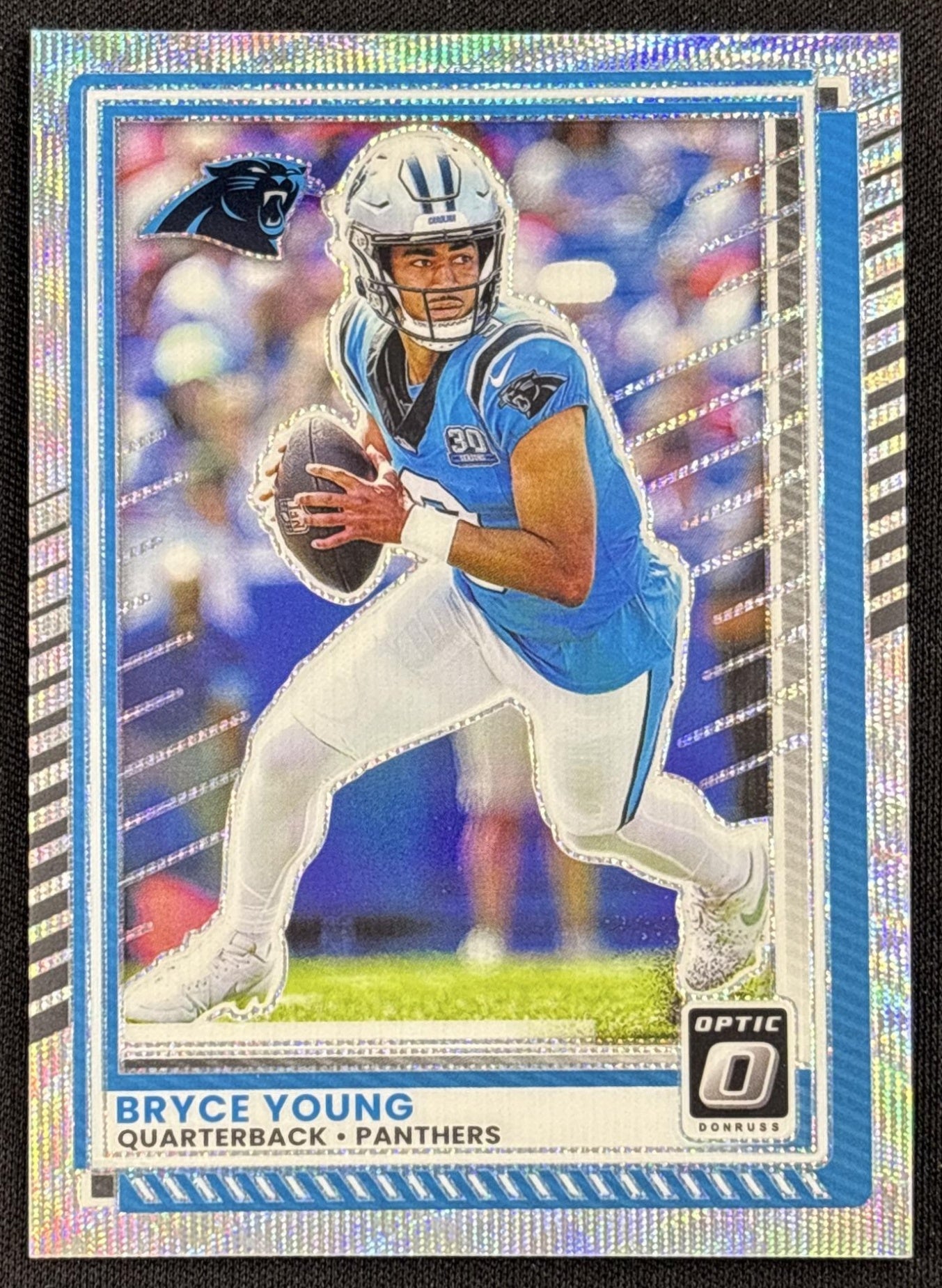 Bryce Young 2025 Panini Donruss Optic Wave Prizm /300 Panthers