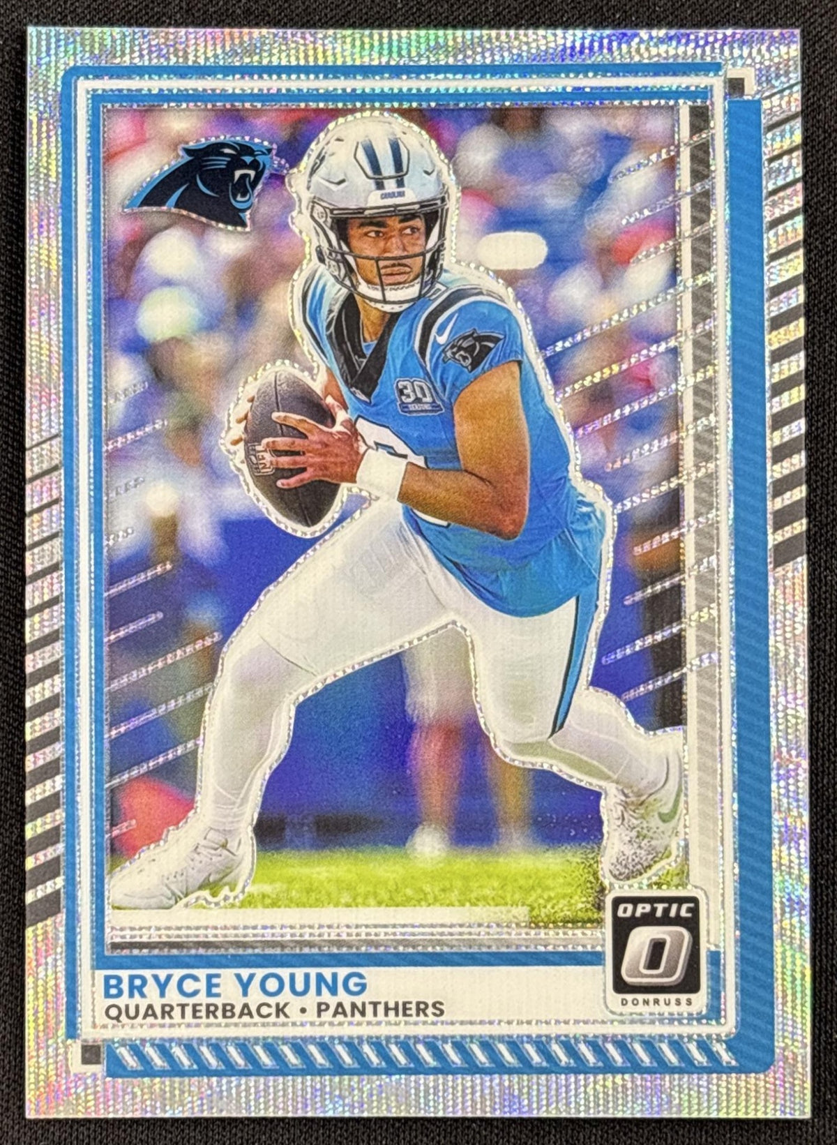Bryce Young 2025 Panini Donruss Optic Wave Prizm /300 Panthers