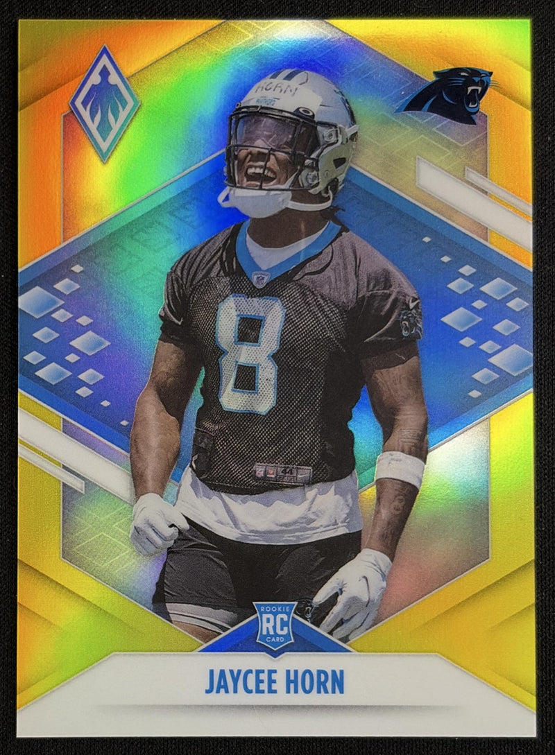 Jaycee Horn 2021 Panini Phoenix Yellow /75 Panthers