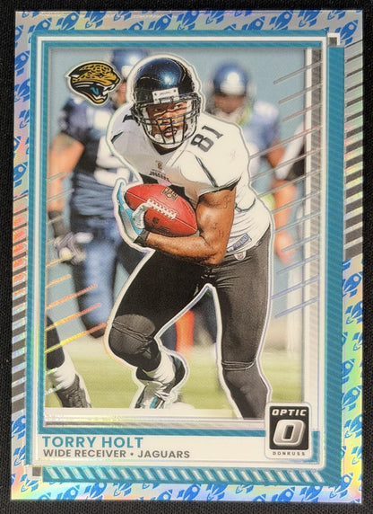 Torry Holt 2025 Panini Donruss Optic Rocket Prizm Jaguars Sports Trading Card