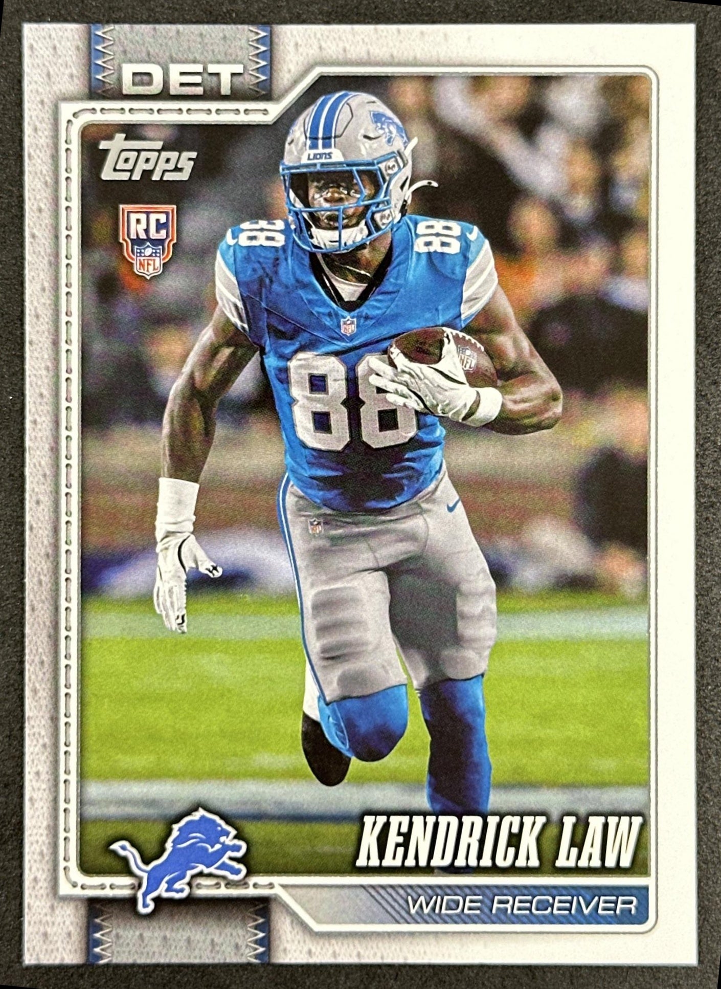 Kendrick Law 2026 Topps Flagship Rookie Lions Sports Trading Cards