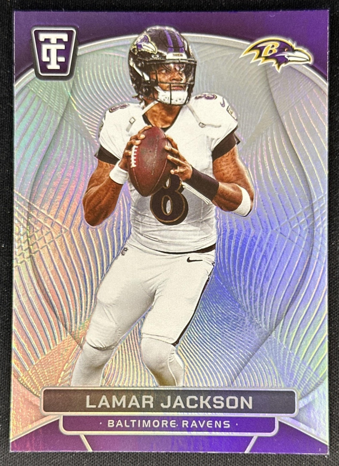 Lamar Jackson 2024 Panini Totally Certified Mirror Ravens front
