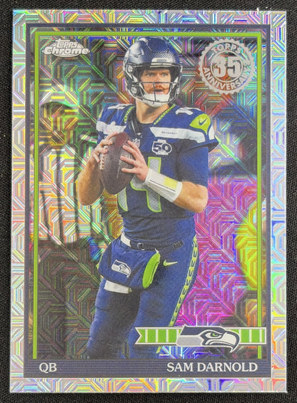 Sam Darnold 2026 Topps 1991 Chrome Mojo Refractor Seahawks