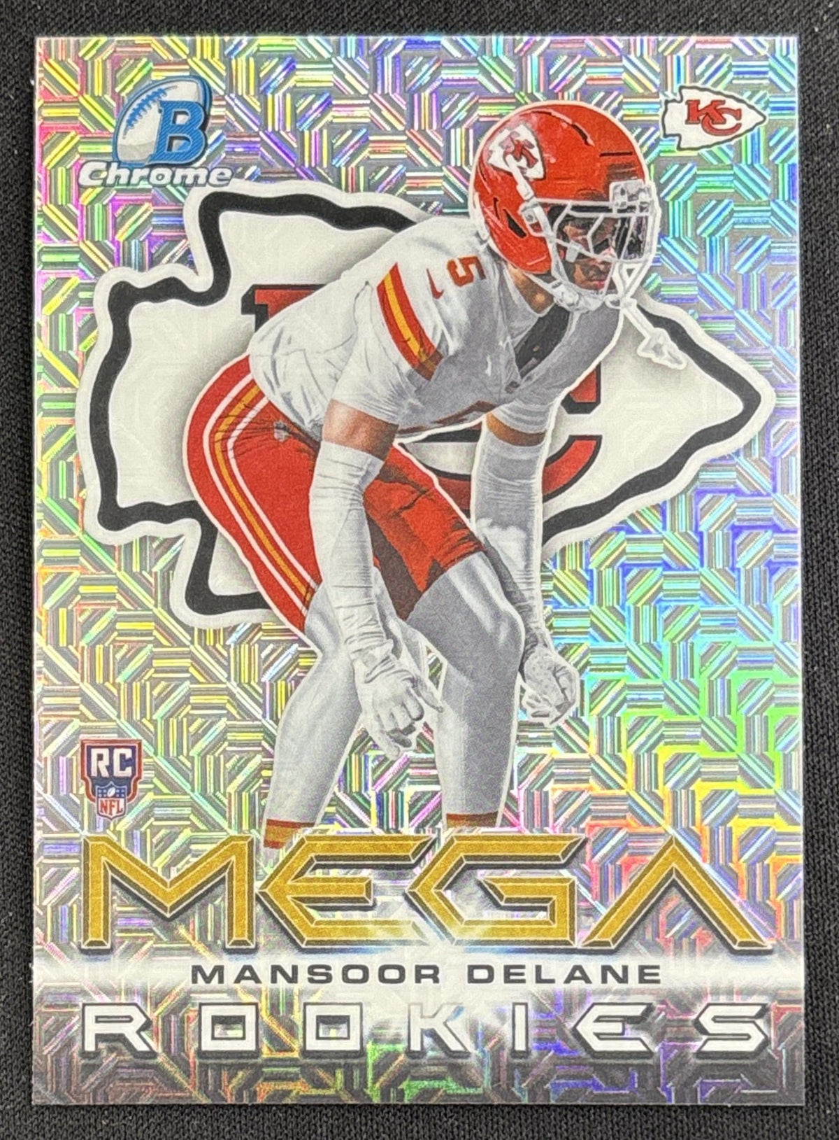 Mansoor Delane 2026 Bowman Mega Rookies Mojo Refractor Chiefs