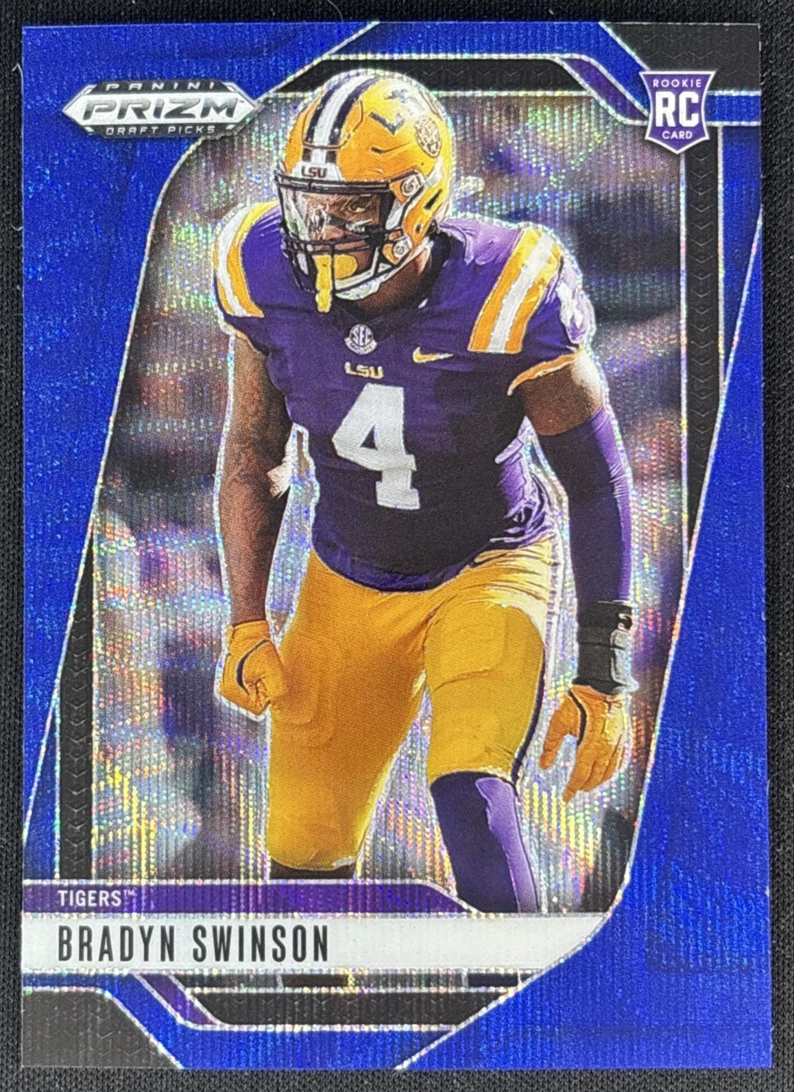 Bradyn Swinson 2025 Panini Prizm Draft Picks Blue Wave /299 Tigers