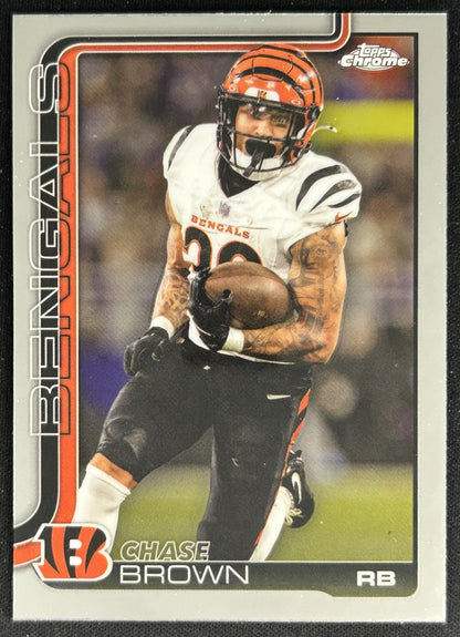 Chase Brown 2025 Topps Chrome Bengals Default Title